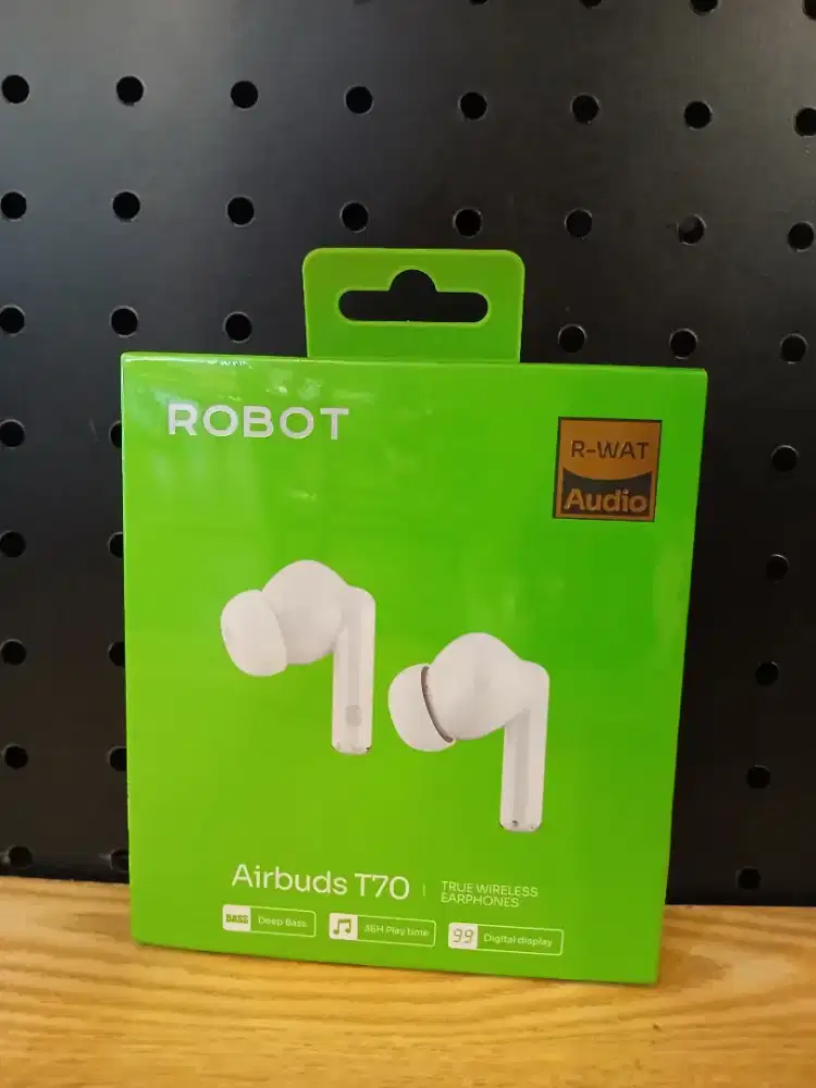 ROBOT Wireless Earphone Airbuds Headset T70  TWS Deep Bluetooth