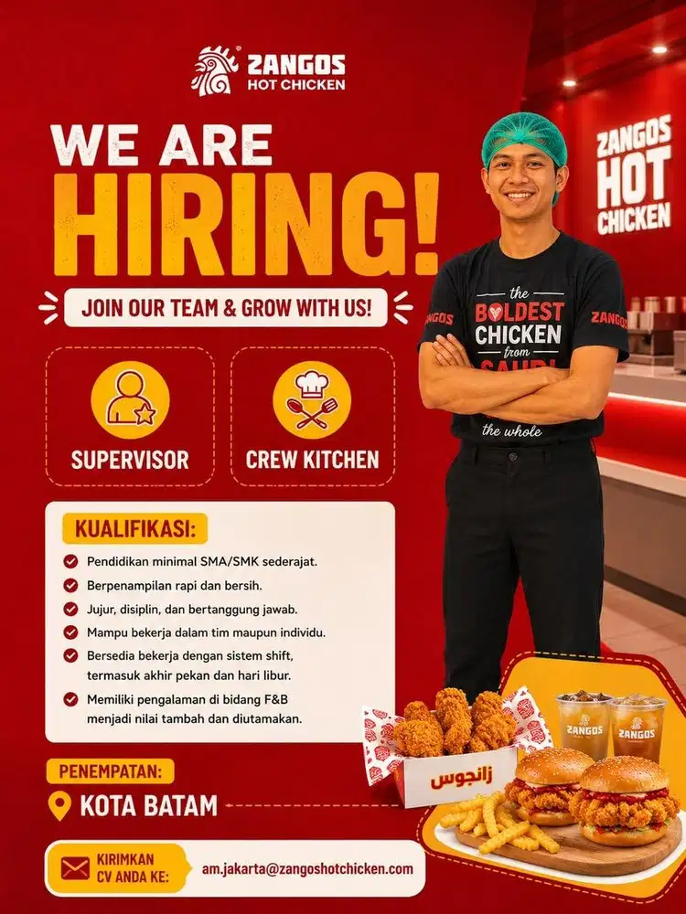 Dicari SUPERVISOR & CREW OUTLET