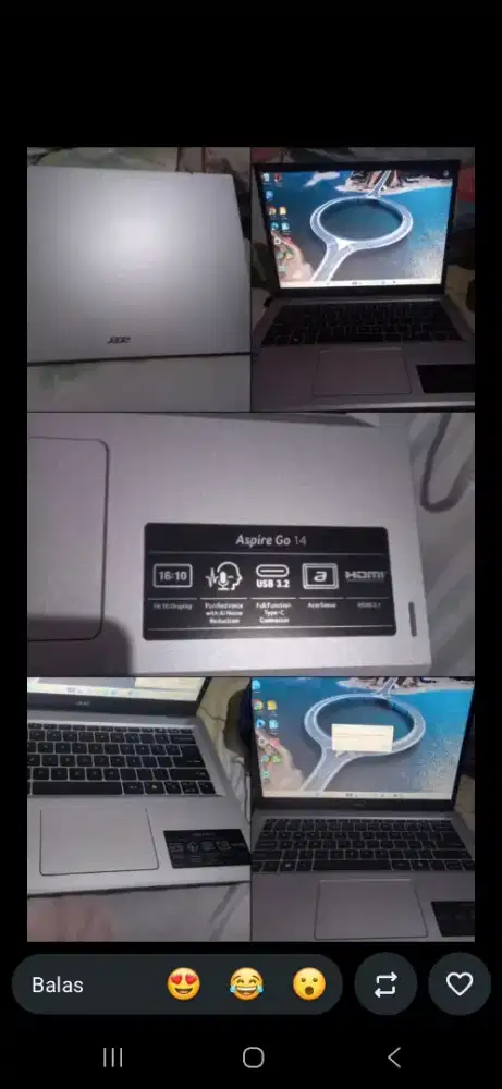 Di Jual Laptop Accer Aspire Go