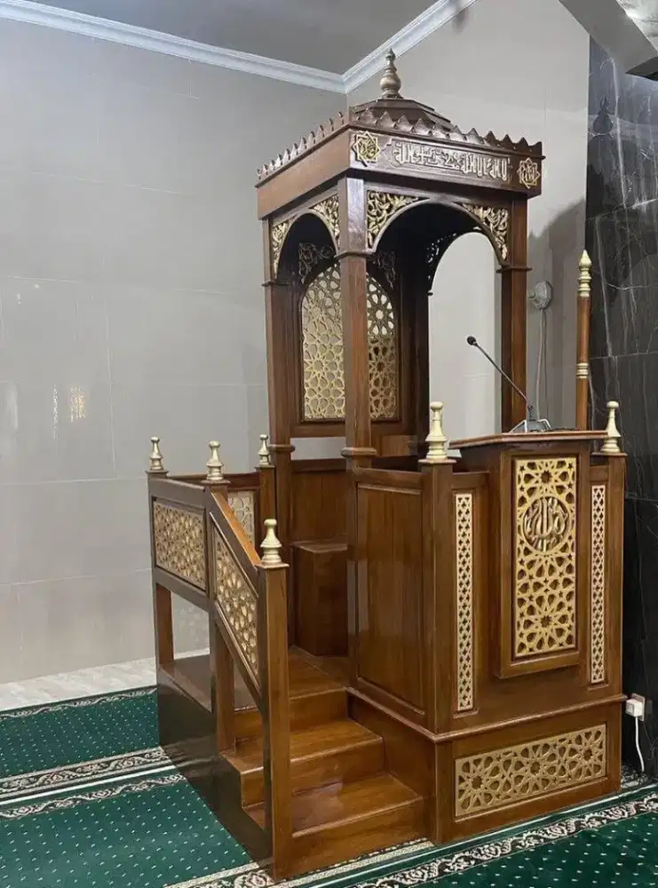 Mimbar tangga kubah mimbar masjid kubah
