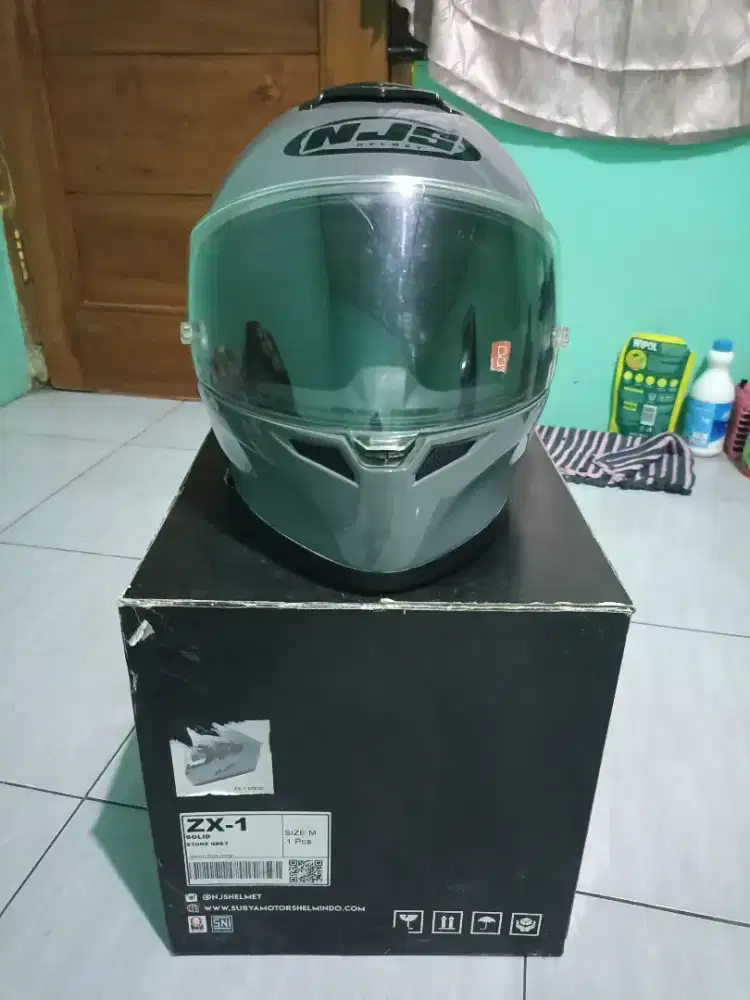 HELM NJS ZX-1 SIZE M FULLSET MULUS