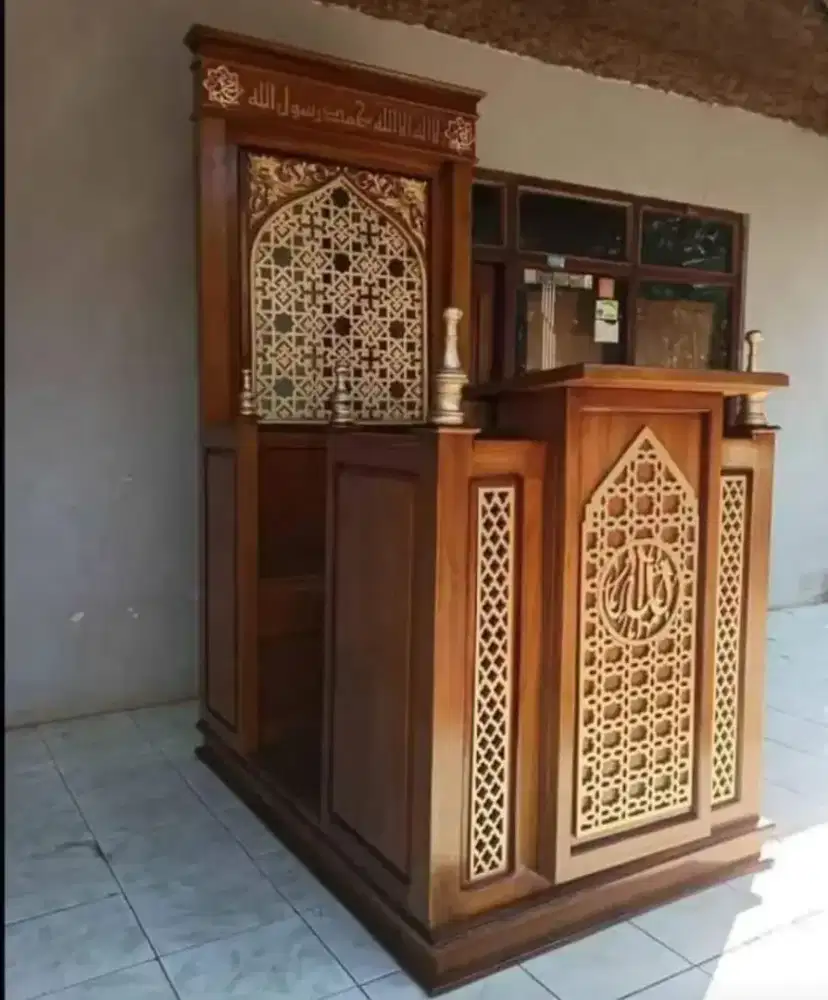 Mimbar mihrab minimalis mimbar masjid khotbah
