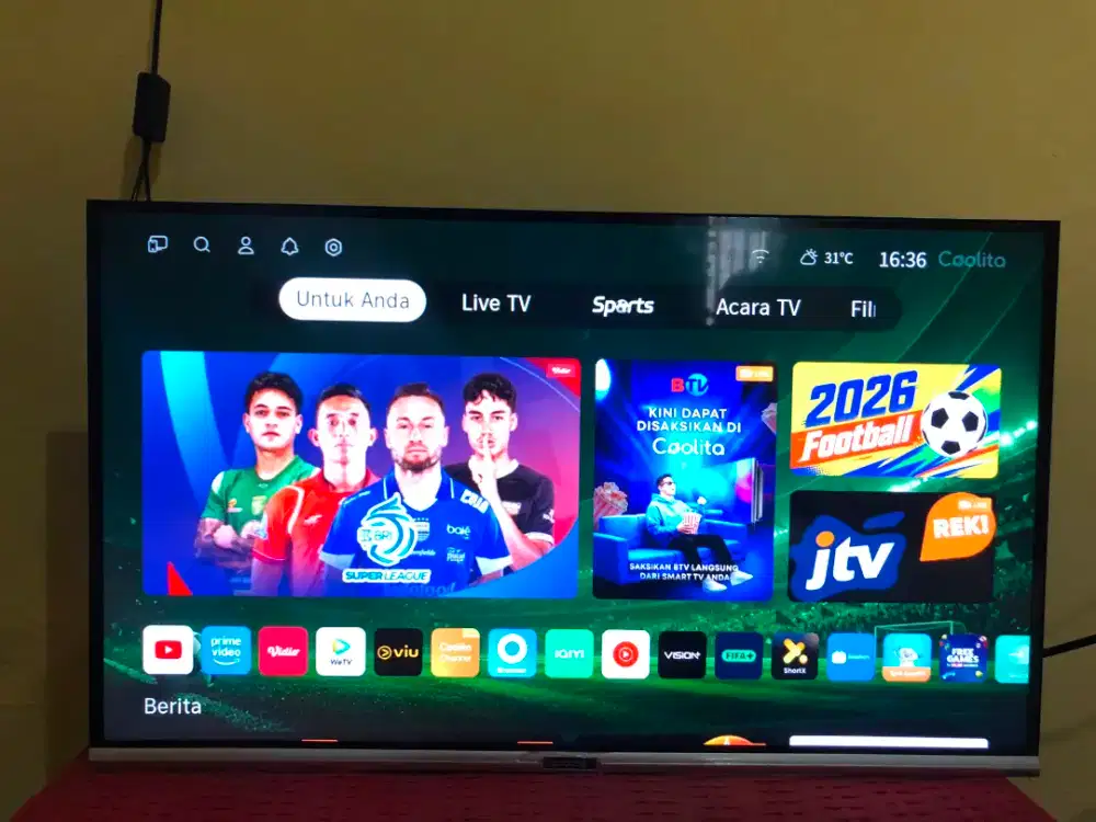 Smart TV merek coocaa 32in