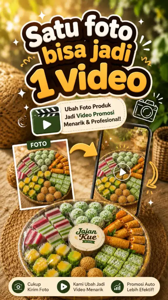 Jasa konten promosi, poster produk, video promosi dll