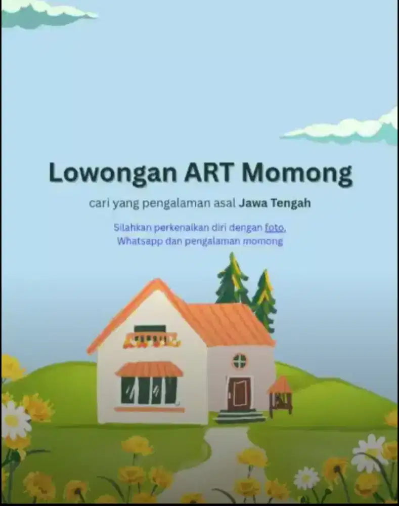 Lowongan Pembantu ART Momong Jakarta Barat - Majikan Langsung
