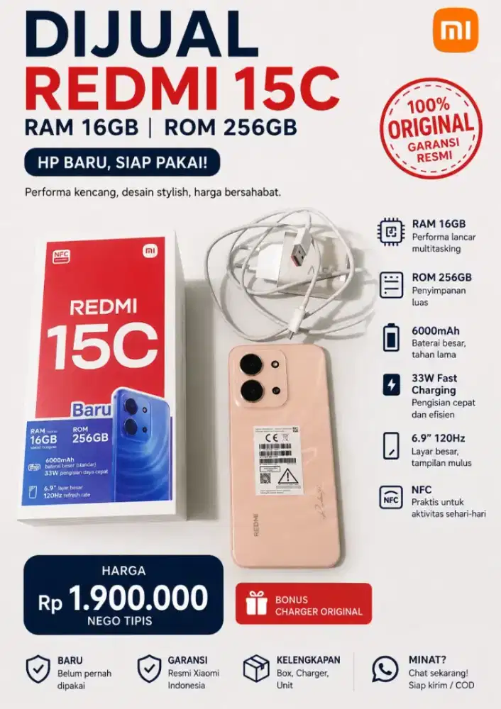 Xiaomi redmi 15c orange