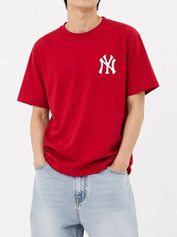 NEW ERA NY YANKEES TEES IN RED (L)