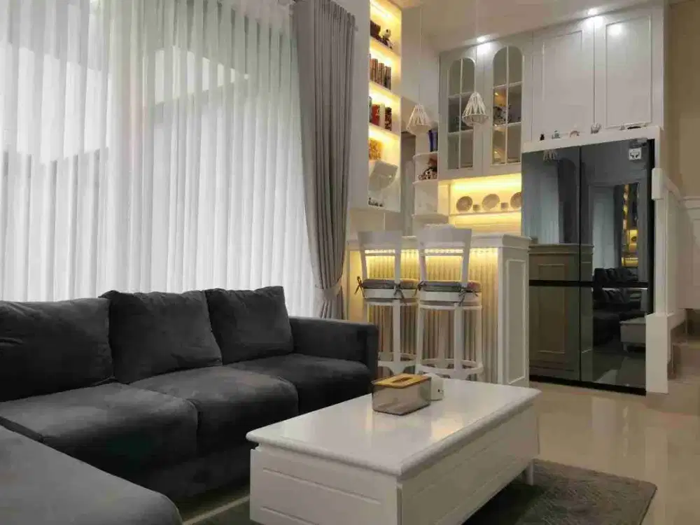 Di Jual *Rumah Baru Fully Furnished* 
Ready To Move In 

*Cluster The Grove Shila Sawangan*
Rumah cantik mewah

Luas tanah = 128
Luas bangunan = 79
Dimensi = 8 x 16 

Hadap rumah = Timur Laut (antara Utara dan Timur), langsung kena sinar matahari pagi

Su