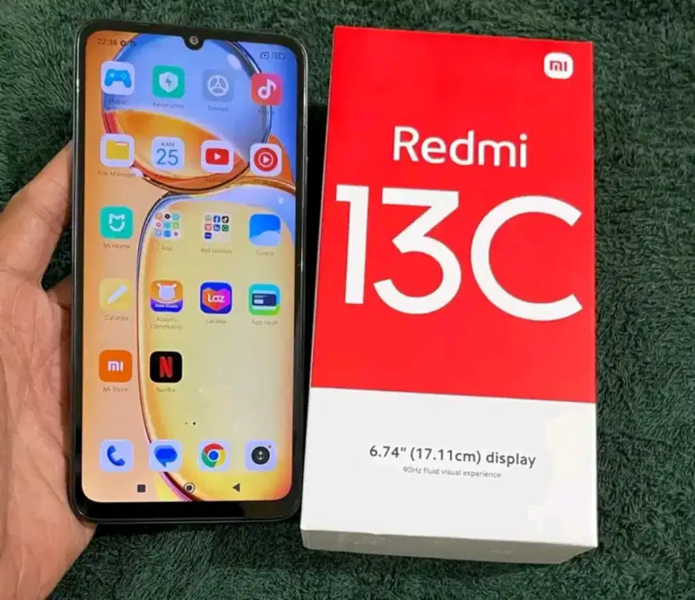 Redmi 14c ram 4+4/128 hp pullset no minus