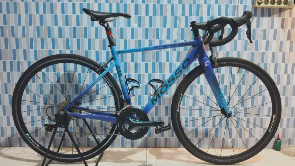 Roadbike Mosso 735SCA size 49cm warna Neptune sky