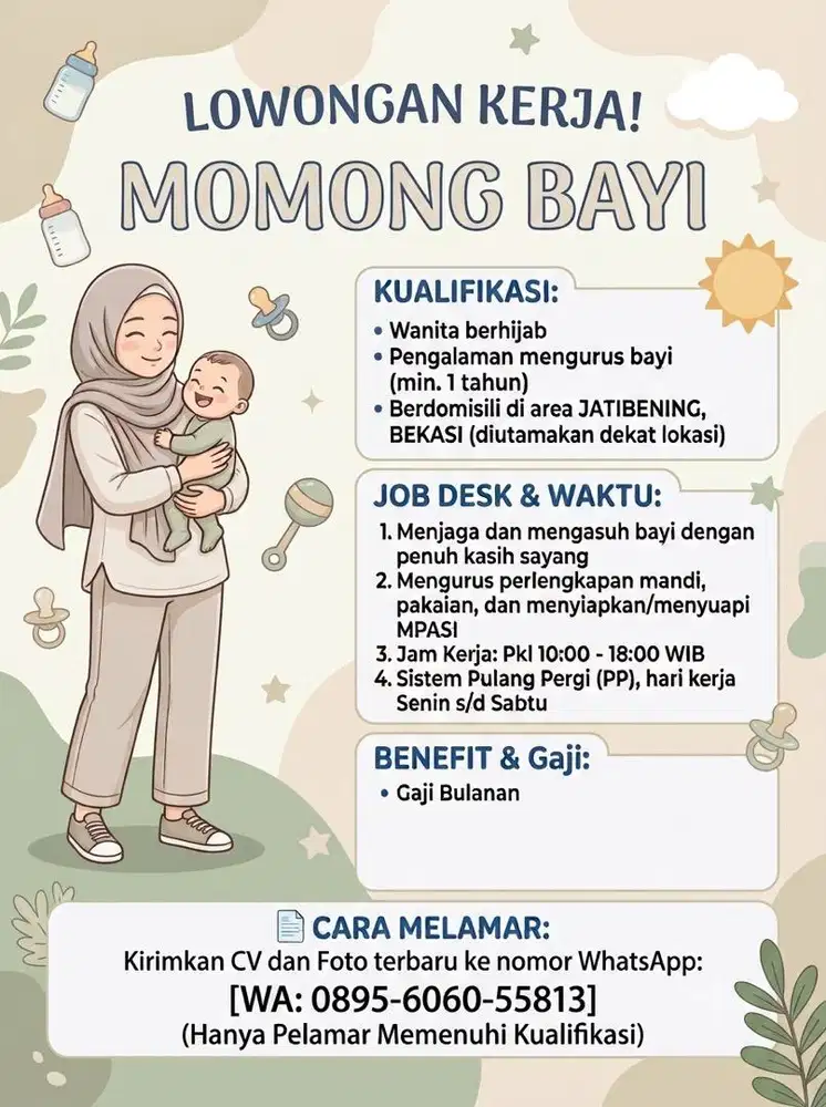 Momong Bayi laki laki
