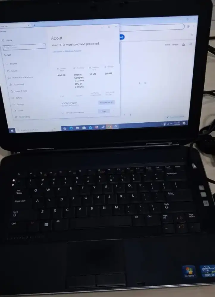 Laptop Dell Core i3 Gen 4 fullset mantaps