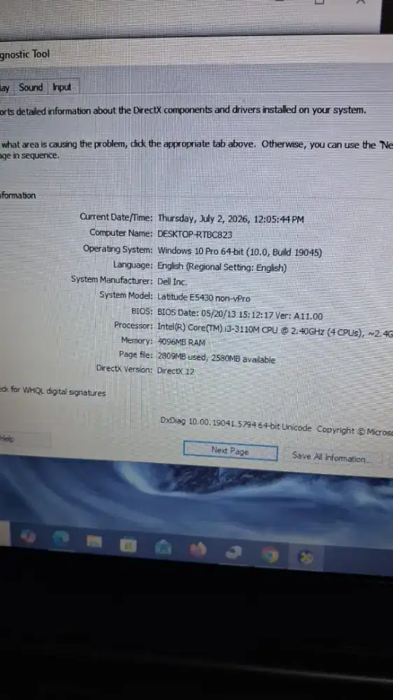 Di jual laptop dell core i3 kondisi normal siap pakai