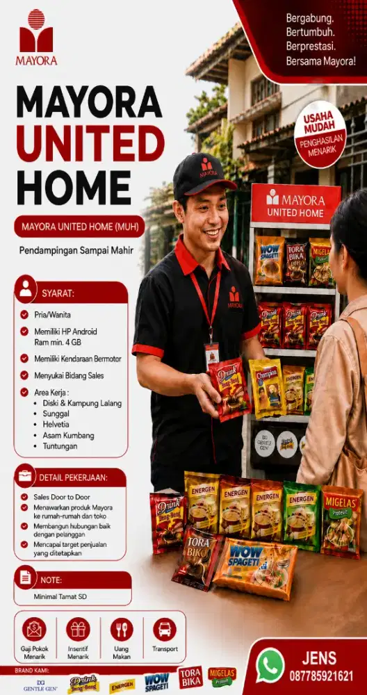 Lowongan kerja Sales Mayora