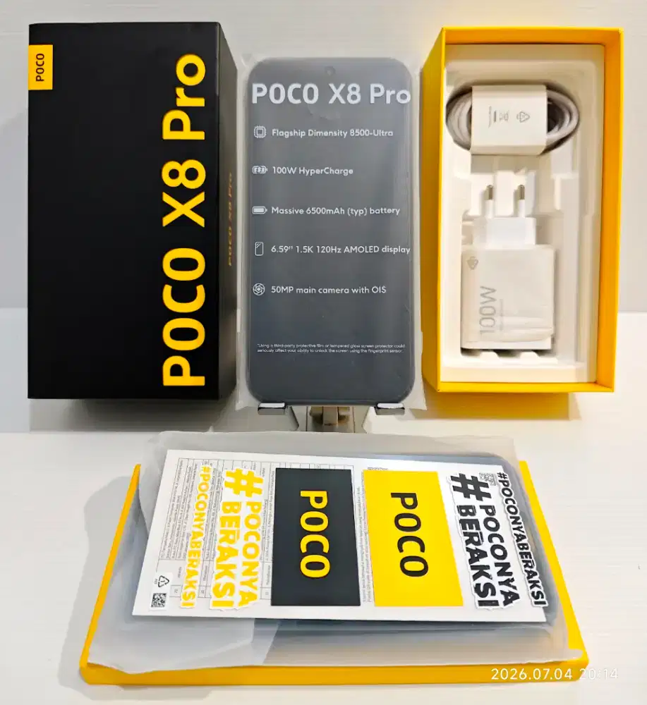 Xiaomi Poco X8 Pro 8/256 Gb Likenew 99% Garansi Resmi Sept 28 bs TT/BT