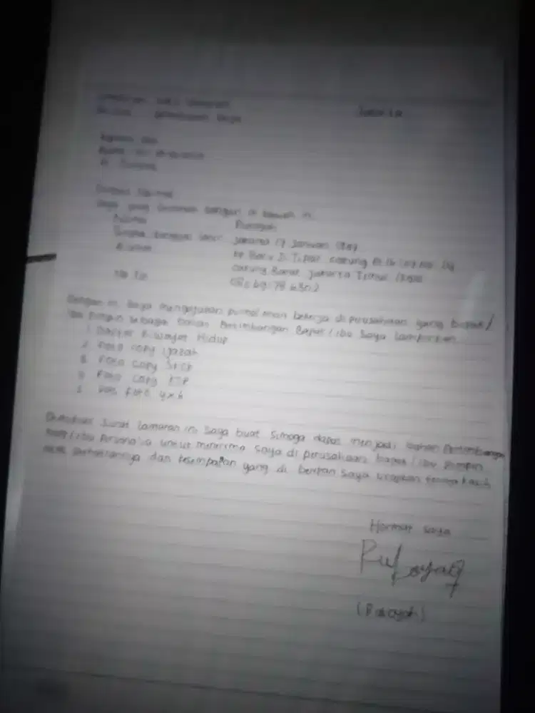 cari kerjaan apah saja yg pnting halal
