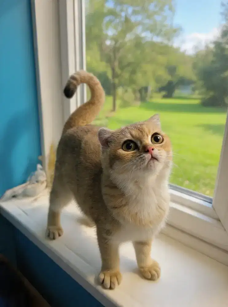 KITTEN BSH GOLDEN NY11 SCOTTISH FOLD BETINA BRITISH SHORTHAIR