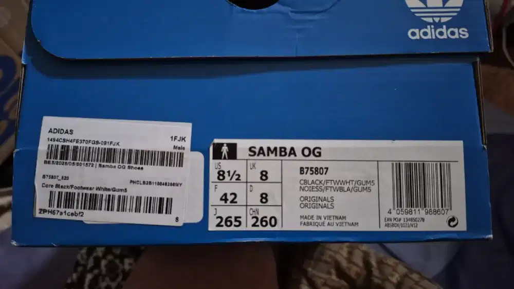 ADIDAS SAMBA OG SIZE 42 ( BELUM PERNAH DI PAKAI )