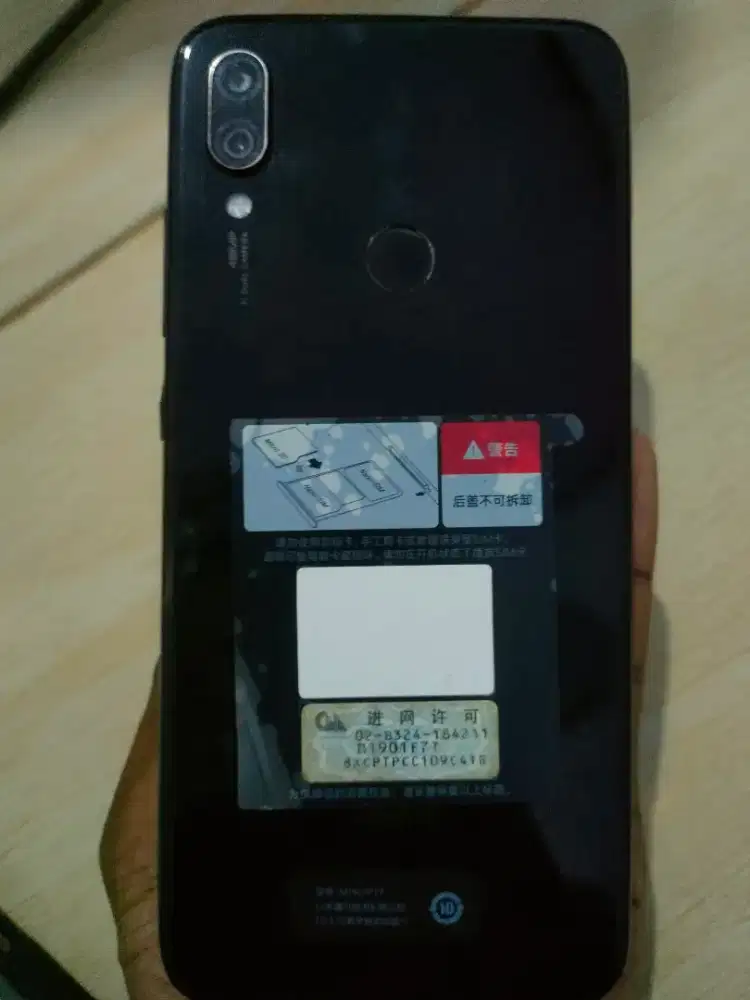 Xiomi Redmi Note 7, Ram : 4 Gb, Memori : 128 Gb,Mulus, Lancar