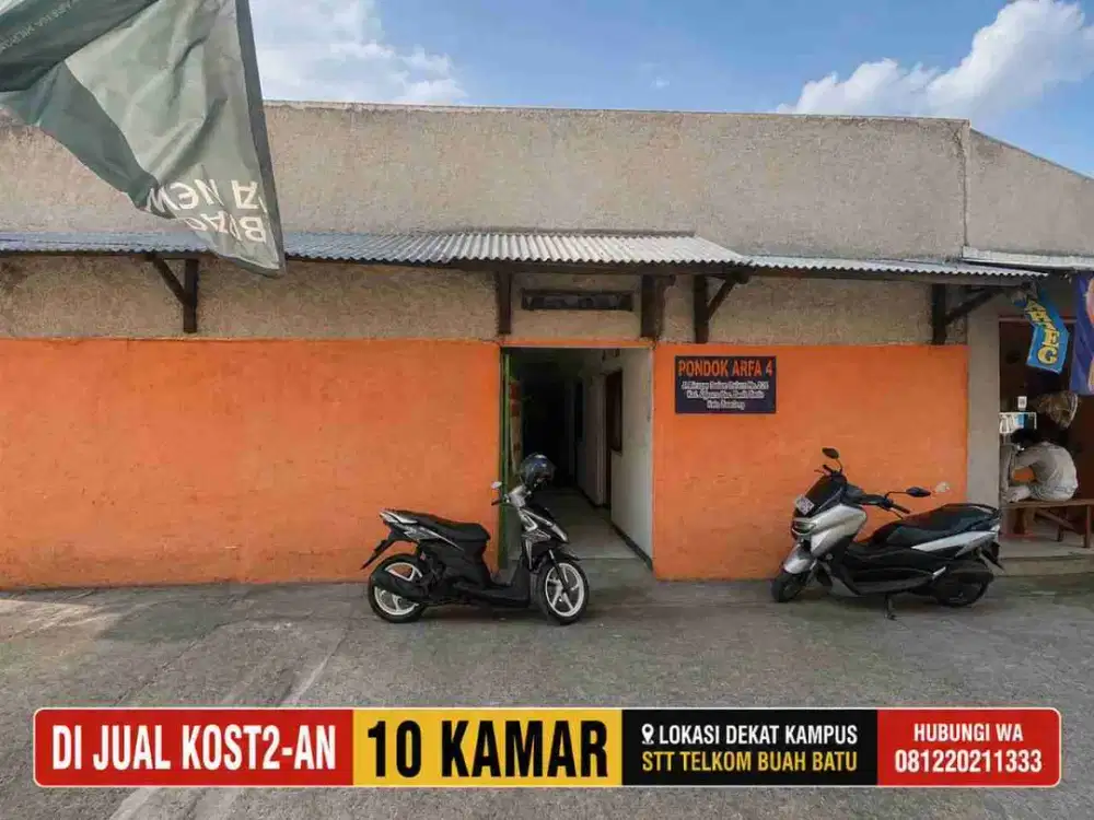 DI JUAL KOST KOST AN 10 PINTU DEKAT KAMPUS STT TELKOM BUAH BATU