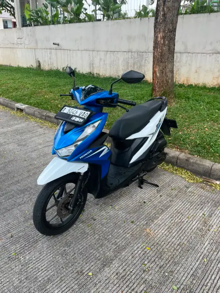 Beat LED New Cbs Biru putih Glossy
