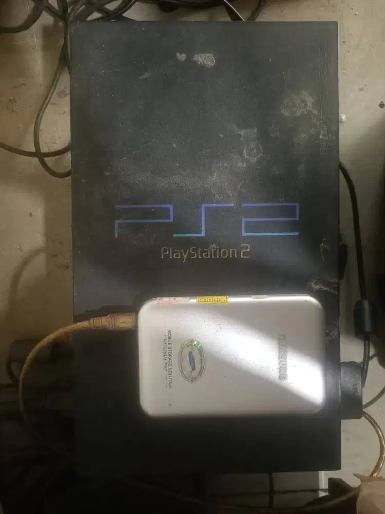 Dijual PS2 Fat Matrix Harddisk 500GB Game Banyak