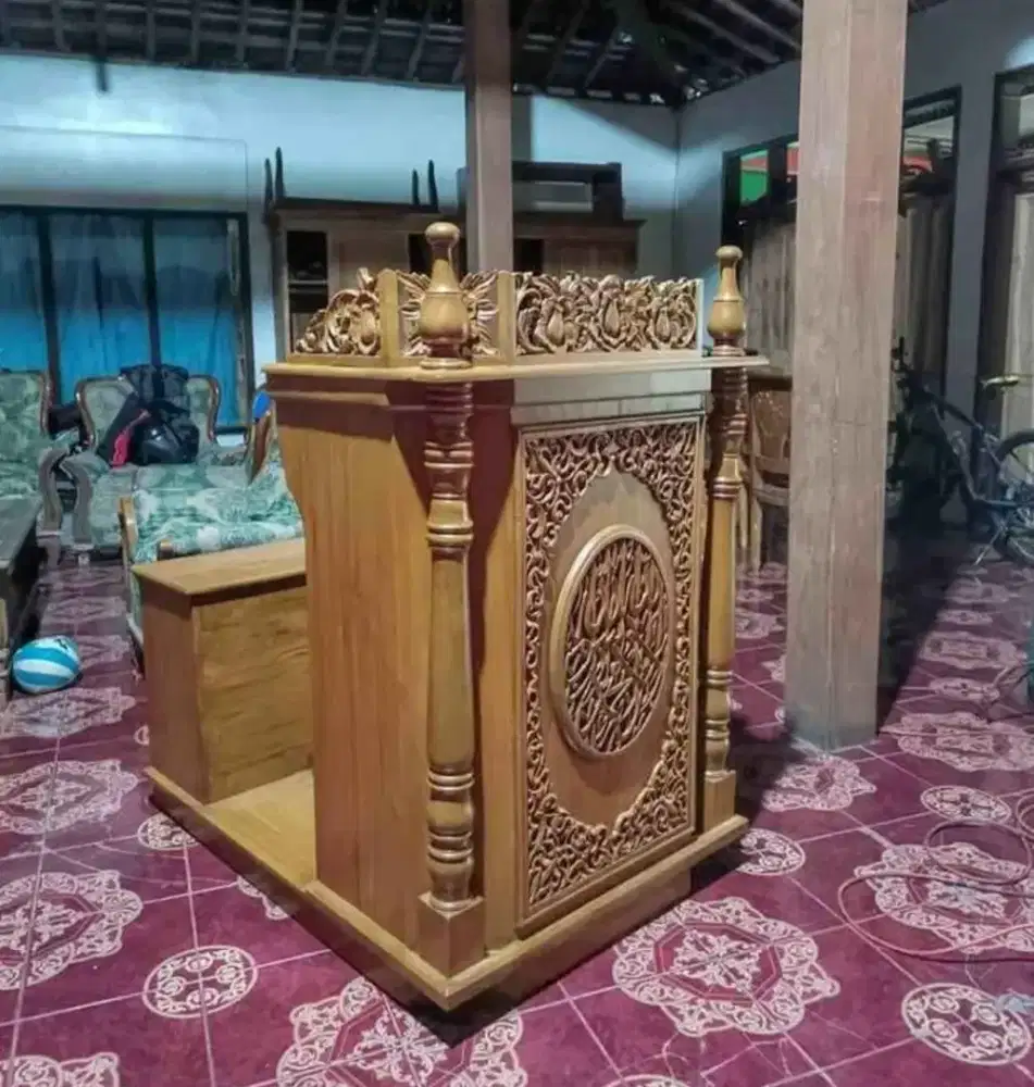 Mimbar mihrab podium mimbar masjid khotbah