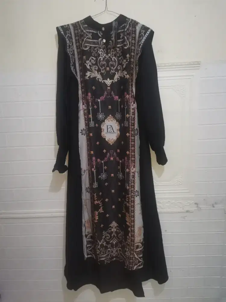 Gamis Ristya Black Elly Arsy