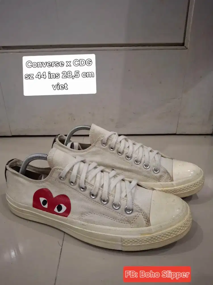 Converse white x CDG