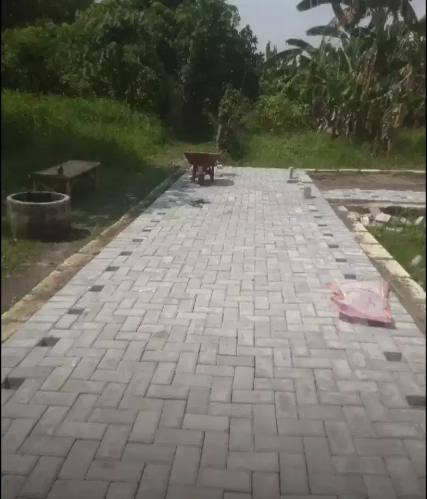 Pasang paving jasa maupun plus bahan siap kerjakan