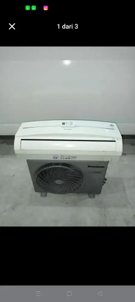 AC panasonic 1 PK r32 dijamin masih dingin