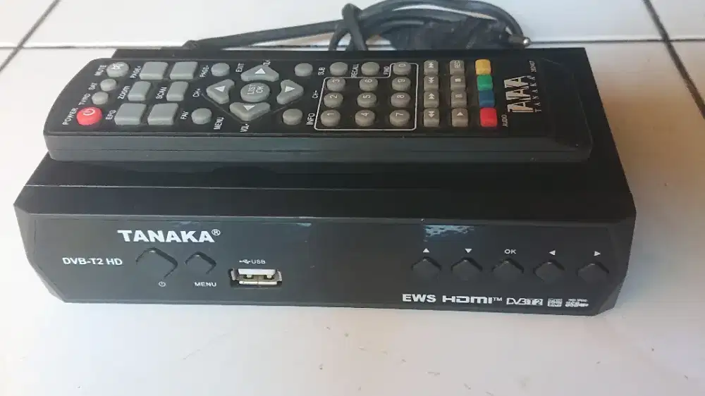 STB DVBT2 TANAKA METAL V2 BEKAS NORMAL