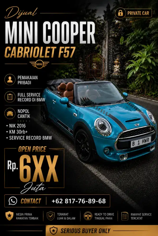 Mini Cooper 2016 Bensin