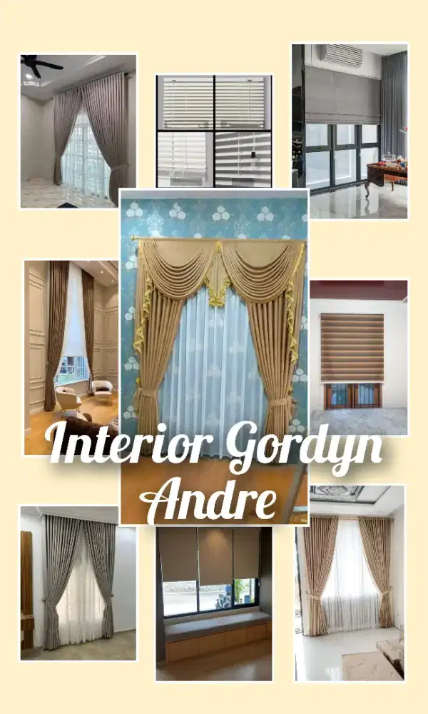 Gordyn minimalis & wallpaper