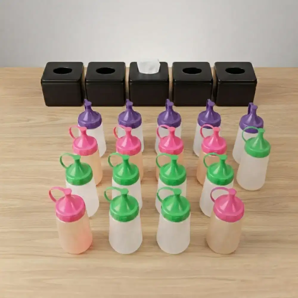 Kotak Tisu & Botol Saos / Kecap