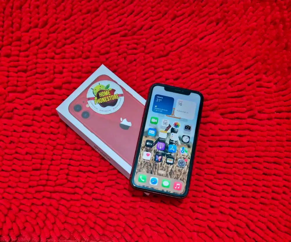 IPhone 11 256Gb Merah Resmi All Operator Normal