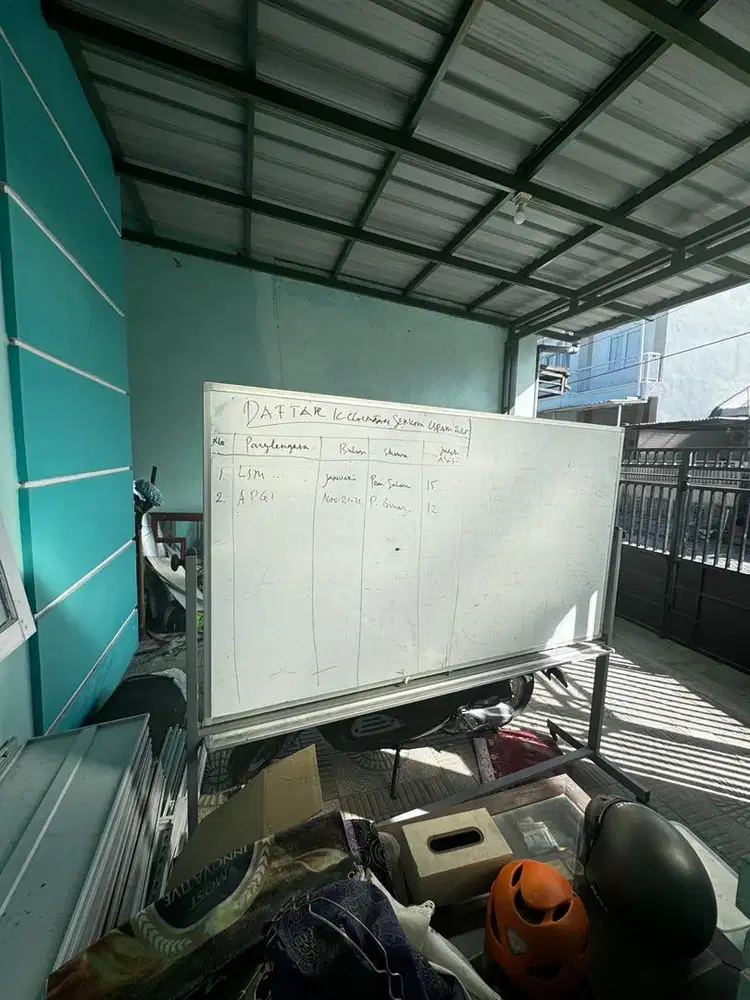 JUAL MURAH!! Papan Tulis Rangka Aluminium Timbal Balik (1 unit)