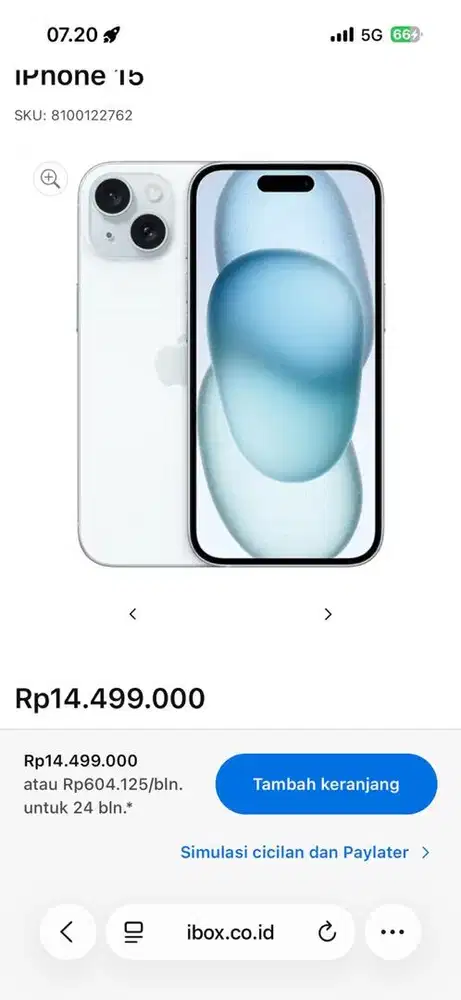 IPHONE 15 IBOX 128 Fullset