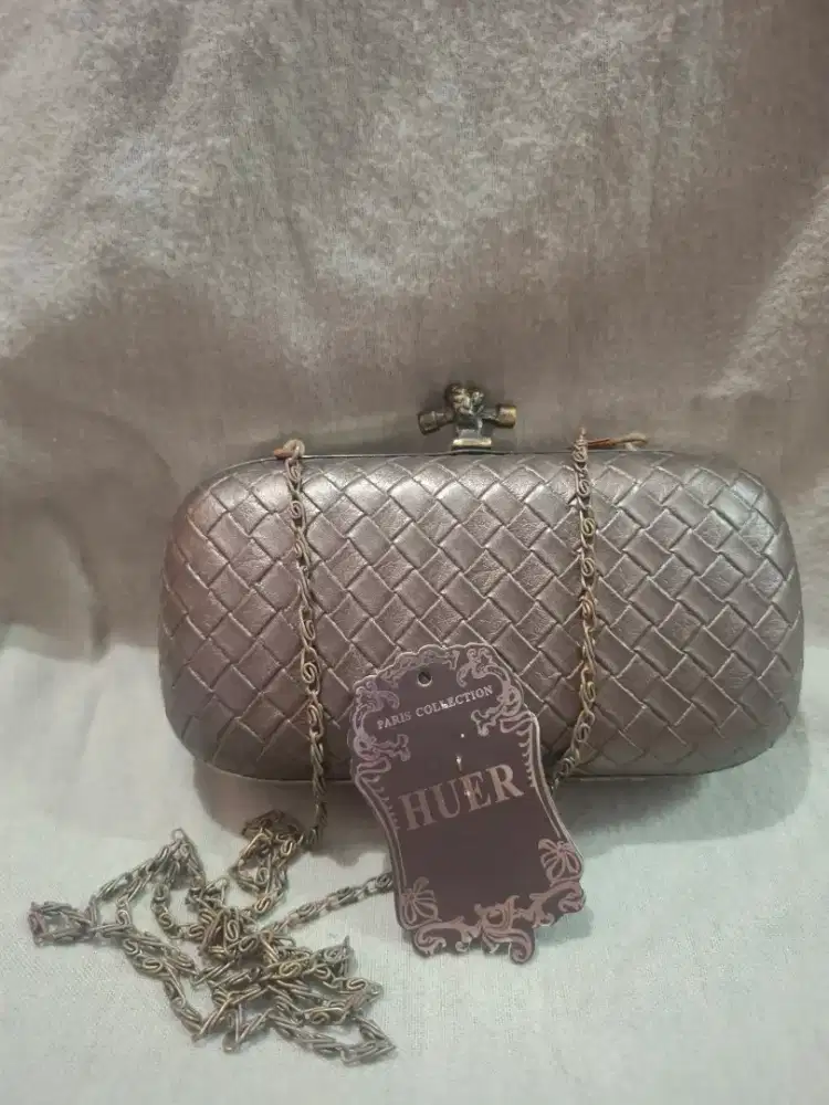 Tas pesta Huer clutch inspiring fr Bottega venetta