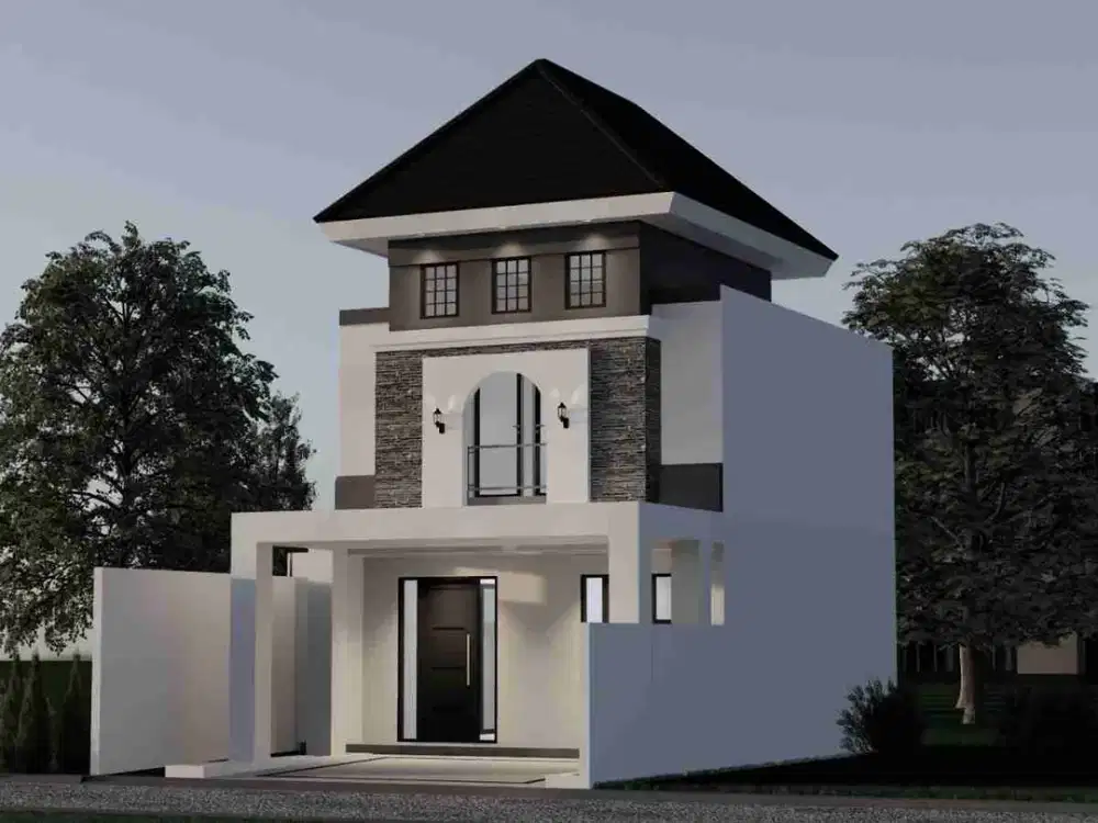 Rumah 2 lantai belakang hotel nindia Majapahit