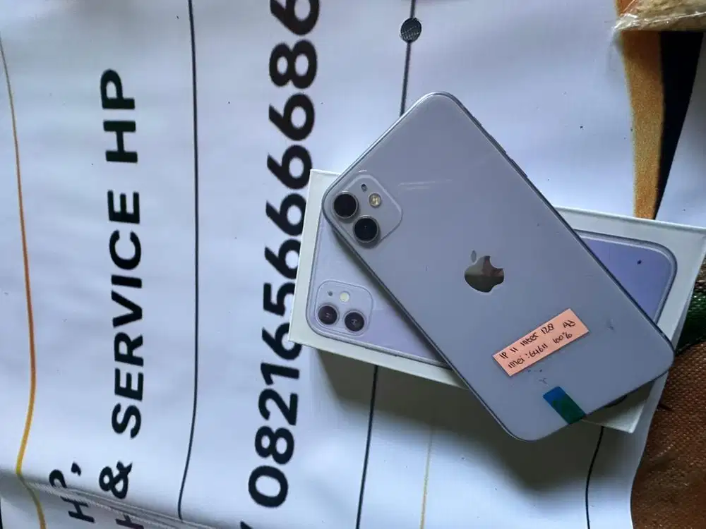 JUAL CEPAT IPHONE 11 128GB ALL OPERATOR PURPLE