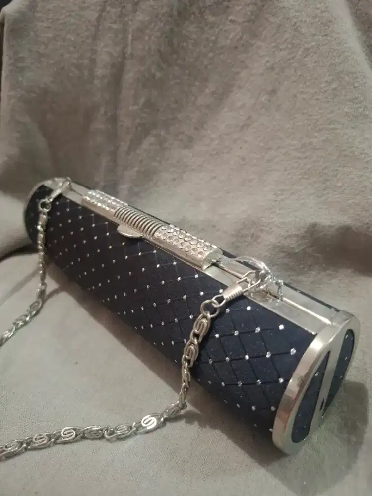 Tas pesta clutch Bingo hard shell purse
