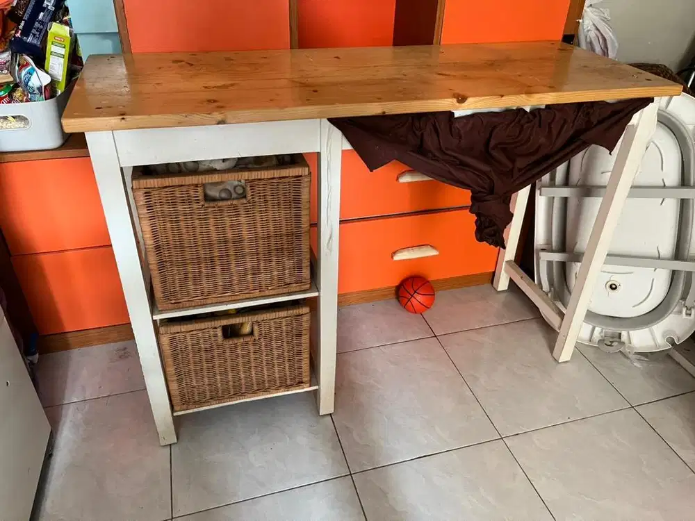 Meja Jati Belanda ukuran 120x45x80cm
