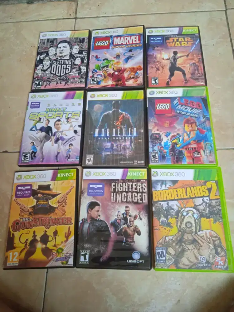 Kaset XBOX 360 normal ada box mulus Poris cipondoh