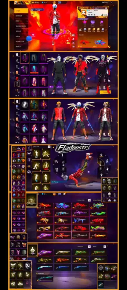 JUAL BELI AKUN FF AMANAH 100%