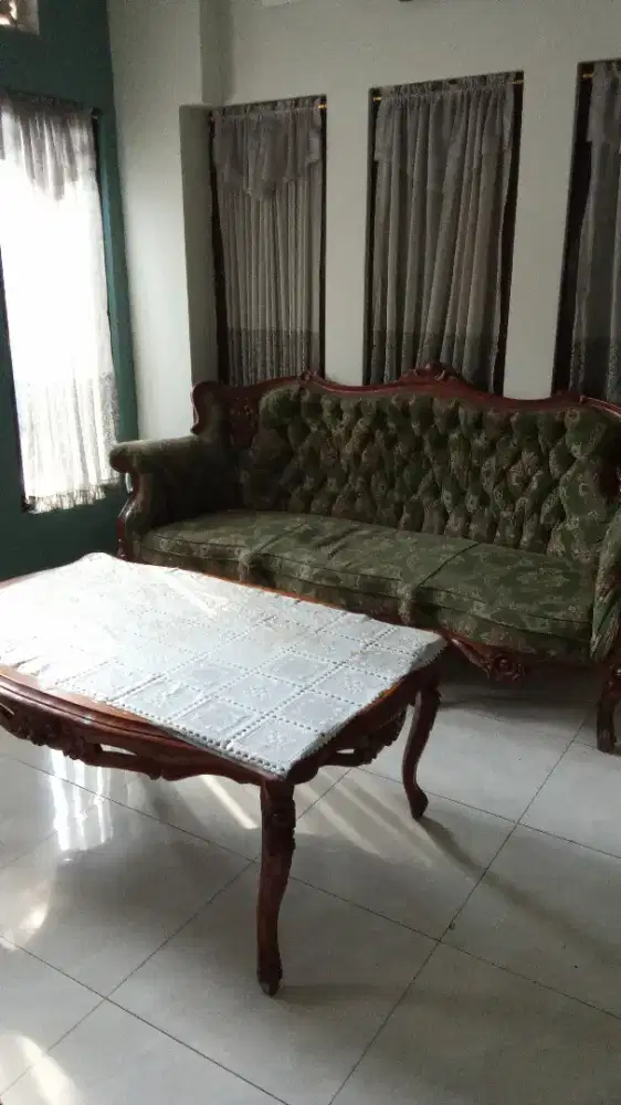 Paketan kursi meja  kayu jati