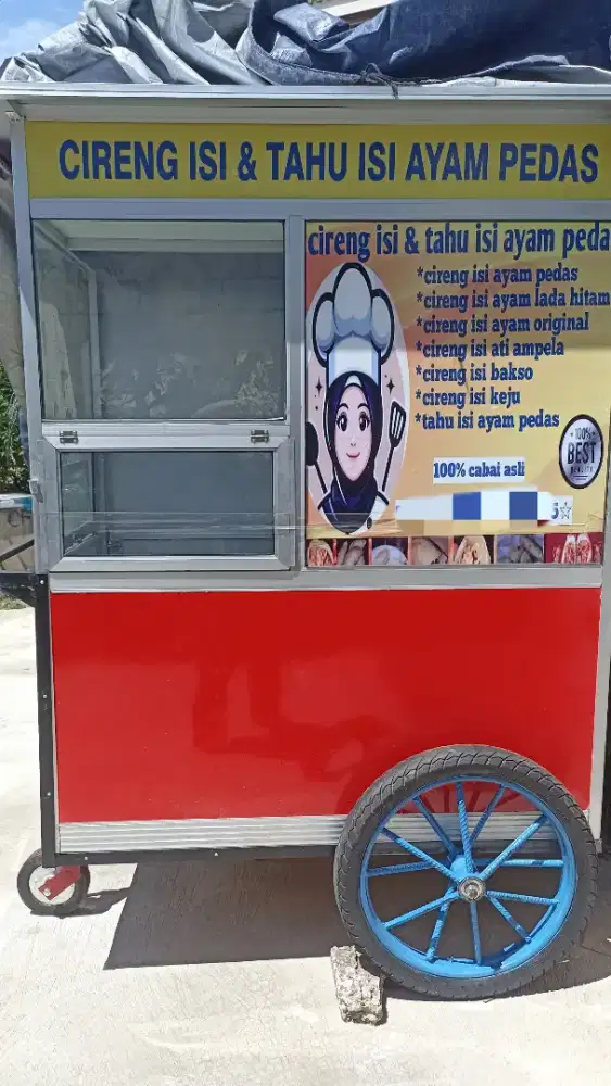 Gerobak usaha Masih Baru Gres