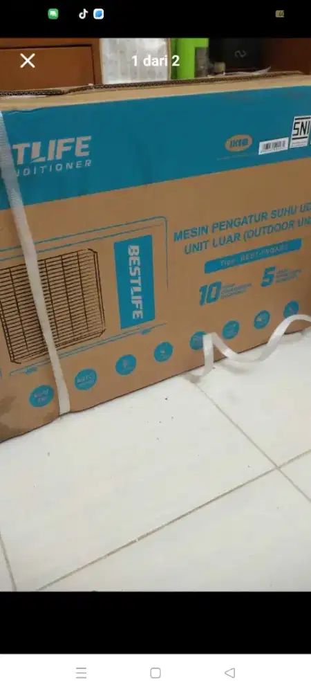 Jual rugi AC, AC baru 1 PK