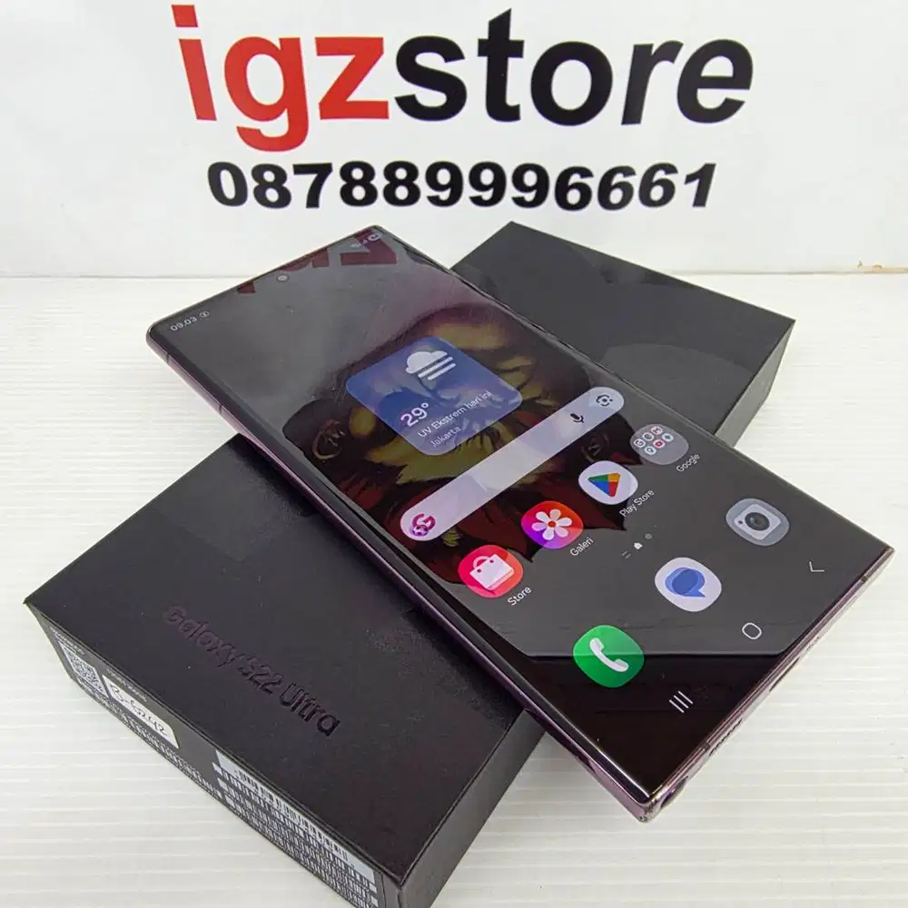 Samsung S22 Ultra Burgundy (B) 12/256  FULLSET MULUS