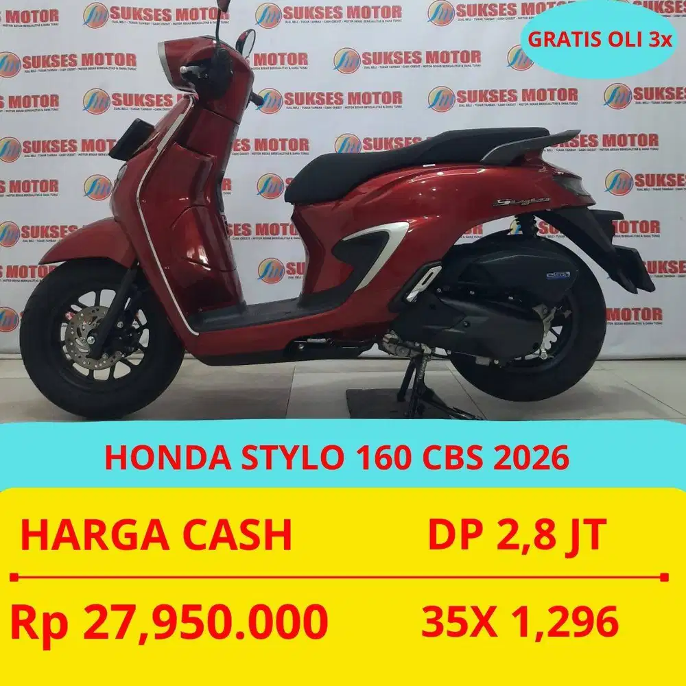 HONDA STYLO 160 CBS 2026 DP MURAH 2,8 JUTA GUYS